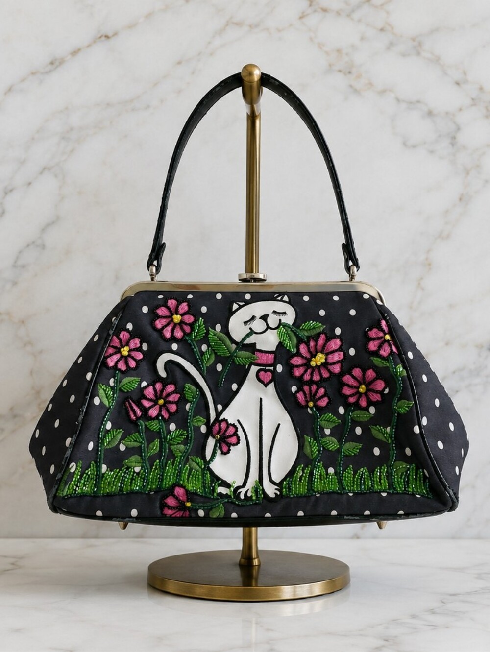 Isabella Fiore Rare Vintage Beaded Hand Bag - Picture 2 of 12